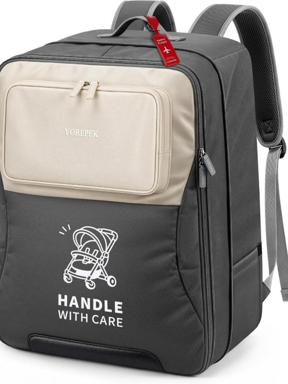 YOREPEK Expandable Padded Stroller Travel Bag for Airplane with Pocket